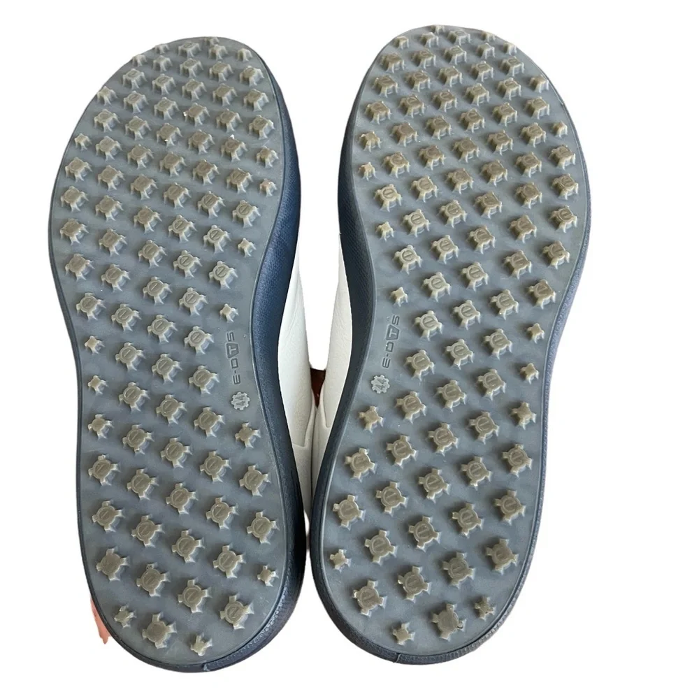 ecco White Leather Sneaker Size:‎ 44 extra wide